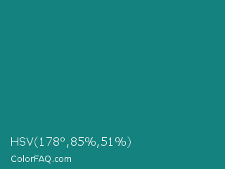 HSV 178°,85%,51% Color Image