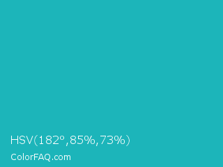HSV 182°,85%,73% Color Image