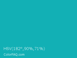 HSV 182°,90%,71% Color Image