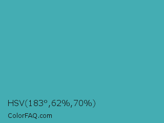 HSV 183°,62%,70% Color Image