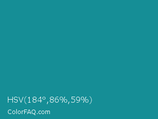 HSV 184°,86%,59% Color Image