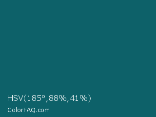 HSV 185°,88%,41% Color Image