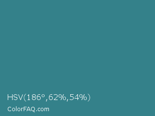 HSV 186°,62%,54% Color Image