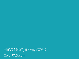 HSV 186°,87%,70% Color Image