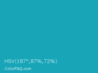 HSV 187°,87%,72% Color Image