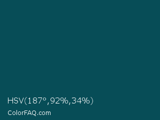 HSV 187°,92%,34% Color Image