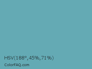 HSV 188°,45%,71% Color Image