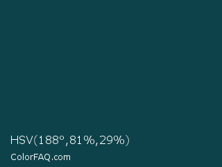 HSV 188°,81%,29% Color Image