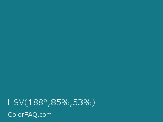 HSV 188°,85%,53% Color Image