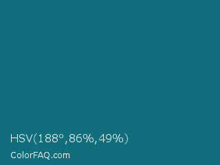 HSV 188°,86%,49% Color Image