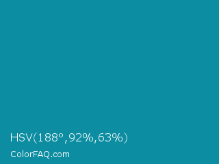 HSV 188°,92%,63% Color Image
