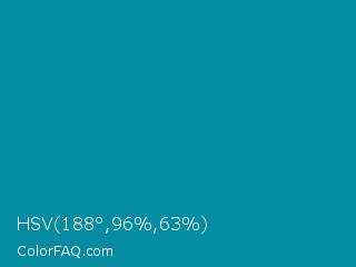 HSV 188°,96%,63% Color Image