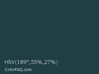 HSV 189°,55%,27% Color Image
