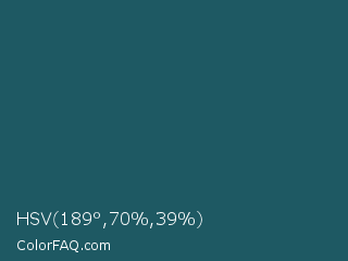 HSV 189°,70%,39% Color Image