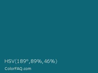 HSV 189°,89%,46% Color Image