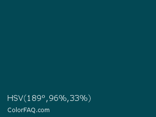 HSV 189°,96%,33% Color Image