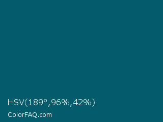 HSV 189°,96%,42% Color Image