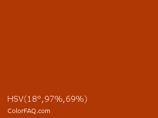 HSV 18°,97%,69% Color Image