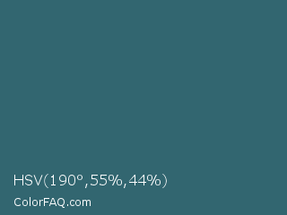 HSV 190°,55%,44% Color Image