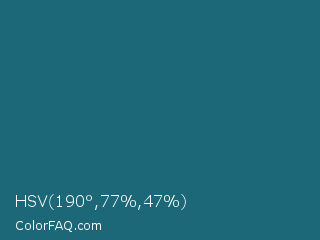 HSV 190°,77%,47% Color Image