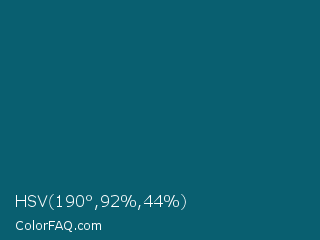HSV 190°,92%,44% Color Image
