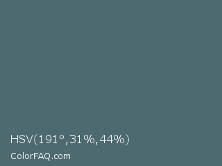 HSV 191°,31%,44% Color Image