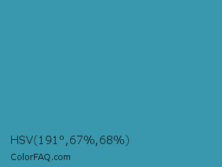 HSV 191°,67%,68% Color Image