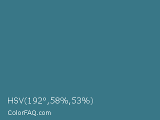 HSV 192°,58%,53% Color Image