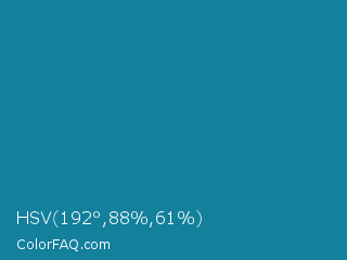 HSV 192°,88%,61% Color Image