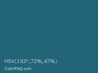 HSV 193°,72%,47% Color Image