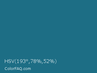 HSV 193°,78%,52% Color Image