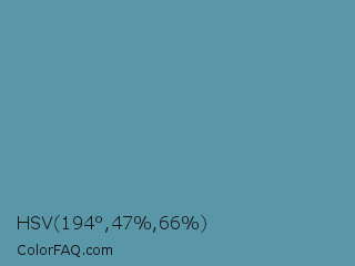 HSV 194°,47%,66% Color Image