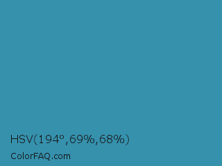 HSV 194°,69%,68% Color Image