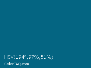 HSV 194°,97%,51% Color Image