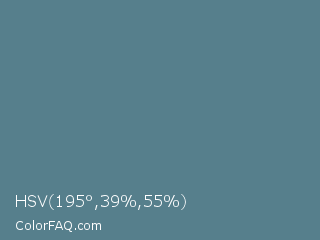 HSV 195°,39%,55% Color Image