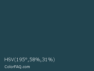 HSV 195°,58%,31% Color Image