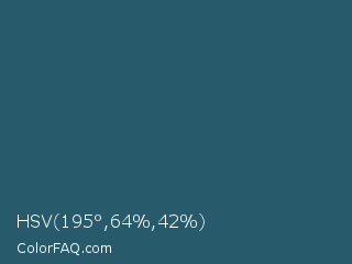 HSV 195°,64%,42% Color Image