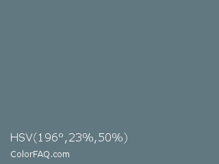 HSV 196°,23%,50% Color Image