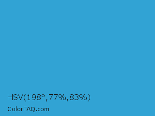 HSV 198°,77%,83% Color Image