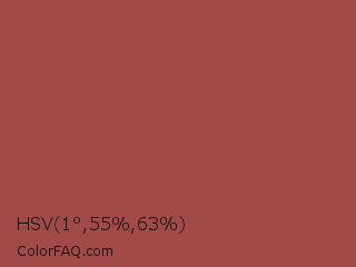 HSV 1°,55%,63% Color Image