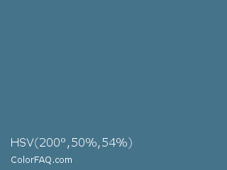 HSV 200°,50%,54% Color Image
