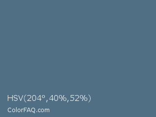 HSV 204°,40%,52% Color Image