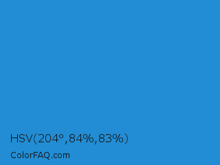HSV 204°,84%,83% Color Image