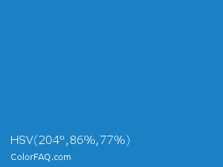 HSV 204°,86%,77% Color Image