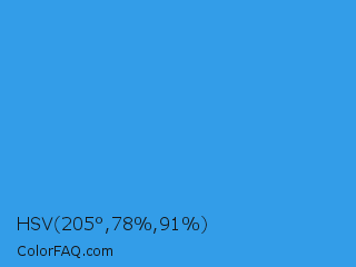 HSV 205°,78%,91% Color Image
