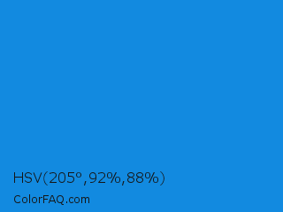 HSV 205°,92%,88% Color Image