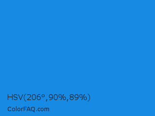 HSV 206°,90%,89% Color Image