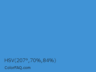 HSV 207°,70%,84% Color Image