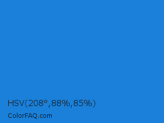 HSV 208°,88%,85% Color Image