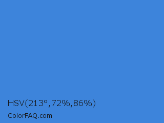 HSV 213°,72%,86% Color Image
